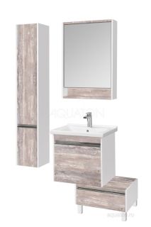 Зеркальный шкаф Акватон Капри 60см бетон пайн 1A230302KPDA0